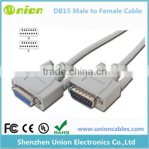 New Adapter Hot TV Beige Male to Female 10ft DB15 M/F 1:1 Molded Cable thumbnail-1