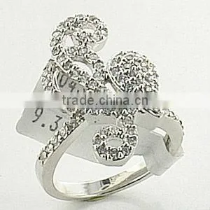 Plated Rhodium 925 Solid Silver Song Rings thumbnail-1