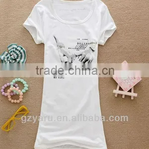 Ladies t Shirt Printed Plain Blank t Shirt Women thumbnail-3