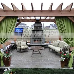Recycled Backyard Outside Hollow Composite Wood Decking Wpc Decking Pergola 3x3 thumbnail-3