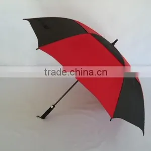 Double Layer Canopy Golf Red And Black Umbrella,Golf Umbrella thumbnail-3