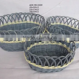 Set 3 Rattan Fruit Basket thumbnail-1