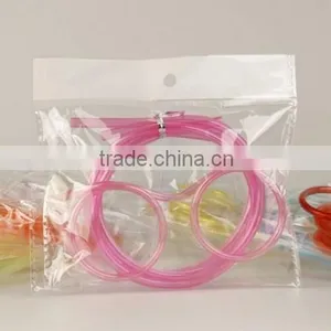 New Design Kids Glasses Straw/DIY Plastic Glasses Straw thumbnail-4