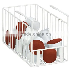 White Wire Under Shelf Basket for K Cup Pods thumbnail-1