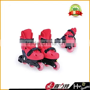 Red 3 Wheels Child Roller Skate thumbnail-1