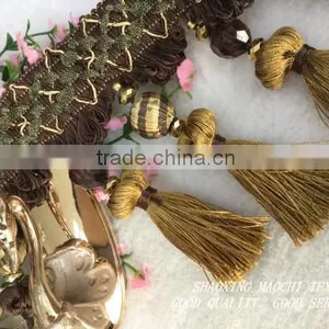 2015 New Style Luxurious Crystal Fringe for Curtain, Home Textile and Pillows thumbnail-6