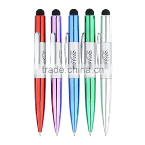 Good Quality Custom Logo Twist Stylus Beautiful Crystal Touch Screen Pen thumbnail-3