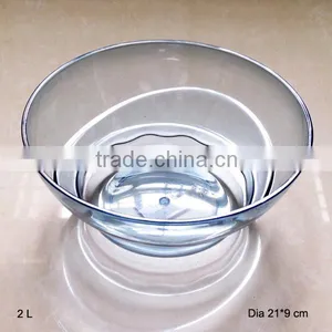 Clear Bpa Free Salad Bowl, Set of 3 thumbnail-3