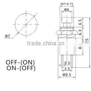 Kitchen Exhaust Cooker Hood Switch,RED Latching Dash OFF-ON Push-Button DIY Switch thumbnail-5