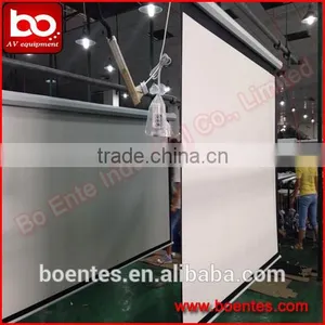 Matte White 84 Inch Wall Mount Type Manual Projection Screen/Projector Mounting Screen thumbnail-6