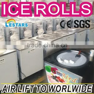 Oreo and Brownie Ice Cream Rolls Machine With Real Frozen Yogurt Fruits thumbnail-1
