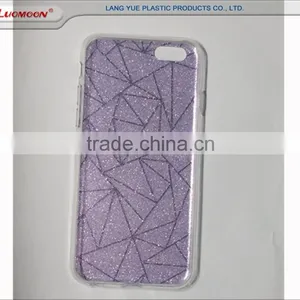 Soft Tpu Hard pc Two in One Double Side IMD Bling Glitter Phone Case Back Cover for Iphone 6s 6 Plus thumbnail-4