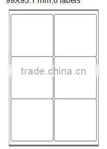 Self Adhesive White Shipping Label 99x93.1mm thumbnail-1