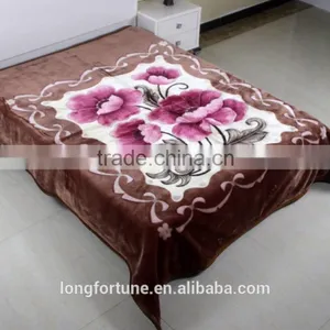 Manufactory Walmart China Home Textile Stock 100% Woven Acrylic Blanket thumbnail-1
