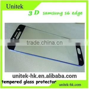 Full Cover Orginal Color Gold Tempered Glass Screen Protector for s6 Edge 3d Samsung Galaxy Curved With 9 Hardness thumbnail-4