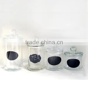 Glass Candle Jar With Glass Sealed Lids thumbnail-2