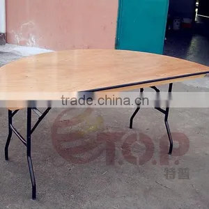 Half Round Plywood Banquet Table thumbnail-1