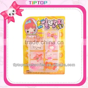 Christmas Gift Wholesale Fashion Lovely Resin Plastic Ring For Kids With Pvc Card Packing thumbnail-1