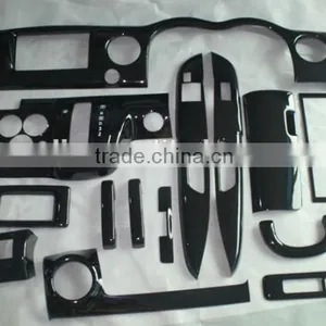 Japanese Car Urvan NV350 E26 Carbon Fiber 3D Wooden Dash Board Interior Sticker Panel 19 Pcs thumbnail-2