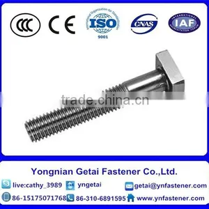 Square Head Bolts With Large/small, DIN933/931 H.D.G / Galvanized With Black /yellow Zinc Plated/blue White thumbnail-6