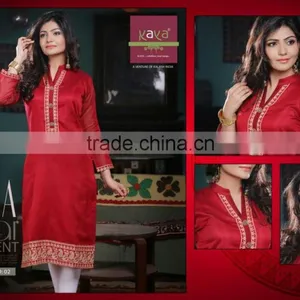 Fashion Design Embroidery Work Kurtis thumbnail-6