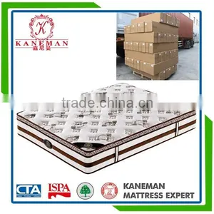 Queen Size Honey Mattress Roll Pocket Spring Mattress In Box thumbnail-1
