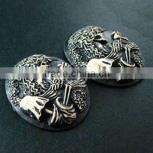 30x40mm Oval Skull Beauty Resin Cameo Black Vintage Style Halloween Cabochon DIY Pendant Charm Supplies 4120085 thumbnail-2