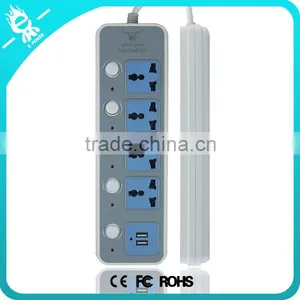 Multi Electrical Universal Usb 2 Gang Extension Socket Power Strip thumbnail-2