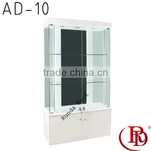 AD-10 Wooden Shoe Cabinet Glass Shoe Rack Display thumbnail-1