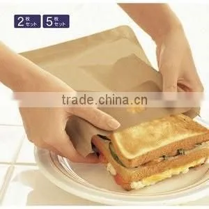 Reusable Toaster Bag Sandwich Pocket Fit for Cooking Bread Fish Meat Chips in Toaster and Oven thumbnail-2