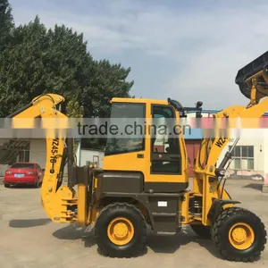 ISO Certificate Backhoe Type Loader of 1600kg, Small Towble Backhoe Hot Sale thumbnail-1