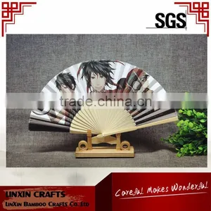 Hot Sales Anime Japanese Bamboo Fan by Customized thumbnail-1