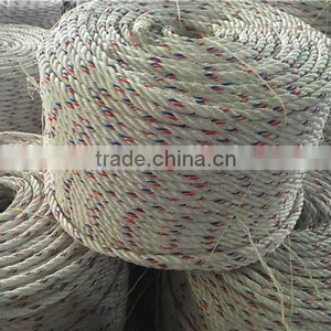 Cheapest PP Polypropylene Warning Rope For Sale White With Red And Blue Tracer thumbnail-6