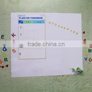 0.65 mm Magnetic Foil Writing Board 100 x 60 cm Office Meeting Flexible Dry Erase Sheet Ferrous Magnetic Whiteboard thumbnail-3