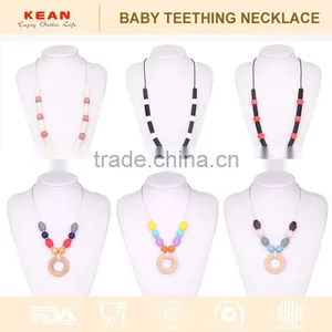 2017 Latest Design Silicone Baby Teething Beads Necklace thumbnail-1