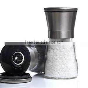 Stainless Steel Galss Salt and Pepper Grinder Set Salt and Pepper Shakers Shenzhen thumbnail-3