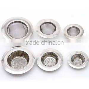 Kitchen Stainless Steel Sink Strainer Net SS Sink Strainer thumbnail-1
