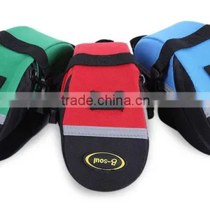 B - SOUL Outdoor Cycling Seat Panniers Mountain Bike Bicycle Saddle Bag Adjustable Quakeproof Padded Cycling Seat Tail Bag thumbnail-6
