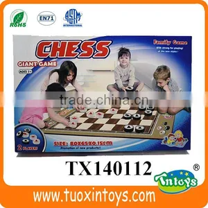 International Chess Carpet Gaint Family Play Chess Game for 2 Players thumbnail-1