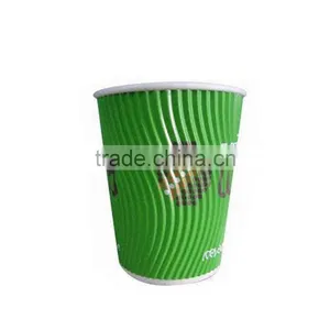 8oz-16oz Paper Coffee Cup Sleeve Custom Cardboard Coffee Cup Sleeves 12oz Paper Coffee Cups and Sleeves thumbnail-6