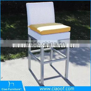 Hot Sell Aluminum Outdoor White Rattan Bar Furniture thumbnail-3