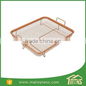 Air Fry Pan Set Gotham Steel Crispy Tray Copper Crisper thumbnail-3