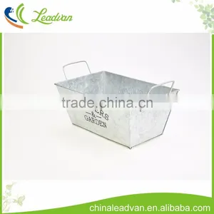 2017 New Design Garden & Home Decorate Hot Sale Square Metal Iron Hanging Long Flower Pot thumbnail-5
