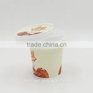 Recycle Ice Cream Cups, High Desirable Ice Cream Container, Disposable Ice Cream Container With Lid thumbnail-3