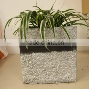 Old Stone Flower Pot for Plant thumbnail-1