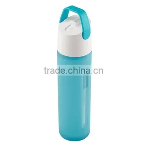 Food Grade Eco-friendly Silicon Bottle Sleeves for 18 oz Carry Handle BPA Free Glass Bottle thumbnail-1