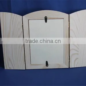 High Quality Unfinished Custom Pine Wooden Collage Photo Frames thumbnail-4