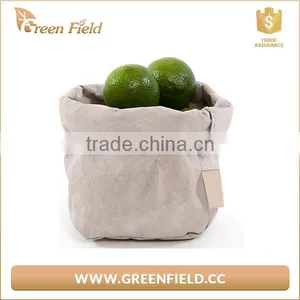 Professional Manufacture OEM Design Washable Kraft Paper Bag Food Keeper Bag thumbnail-1