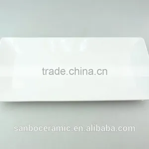 Hot Sale Porcelain Flat Plate, White Porcelain Dinner Square Plate for Wholesale in Stock thumbnail-2