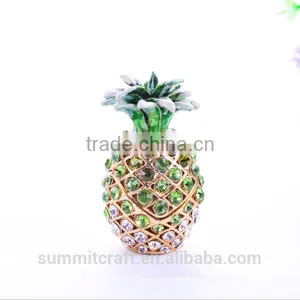 Wedding Take Away Gifts Artificial Diamante Mini Metal Pineapple Figurine thumbnail-4